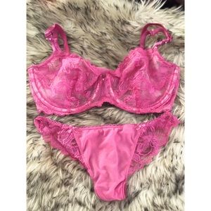 Unlined Demi Bra and panties!
